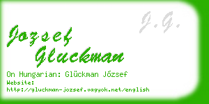 jozsef gluckman business card